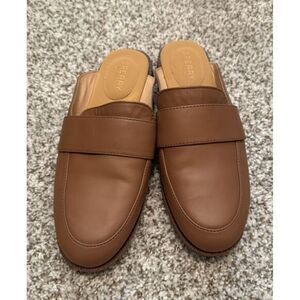 Sperry Waypoint Mule Women 8 Brown Leather Penny Loafer Slide Casual‎ Office